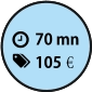 1h10 80€€ 70 mn 105€€