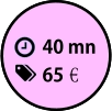 1h15 89€€ 40 mn 65€€