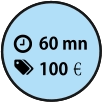 1h10 80€€ 60 mn 100€€