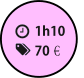 1h10 70€€