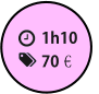 1h10 70€€
