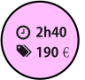 2h40 190€€