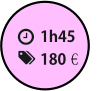1h45 180€€