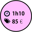 1h10 85€€